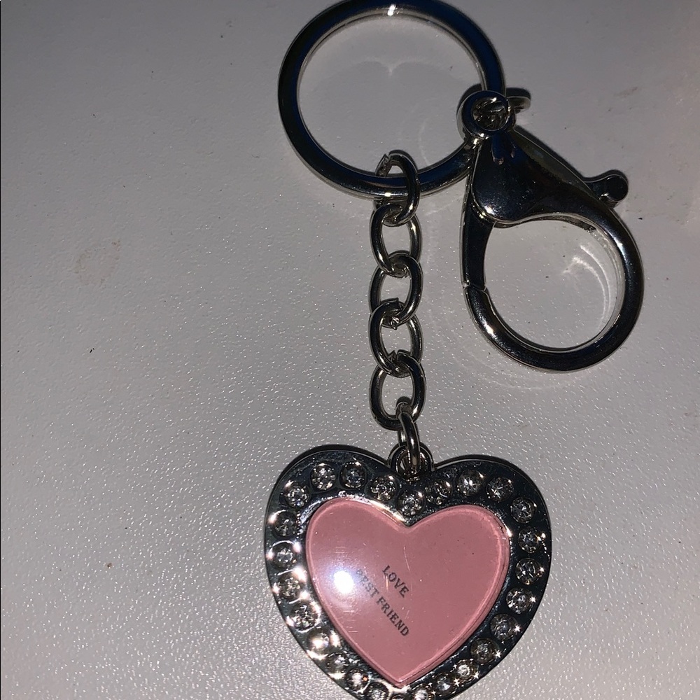 Heart picture frame bag/purse charm Keychain